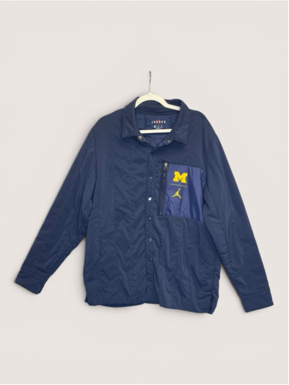 Jordan Michigan Wolverines Jacket XL Navy